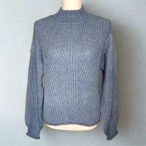 SO Ribbed Knit Sweater Women Medium Baby Blue NWT